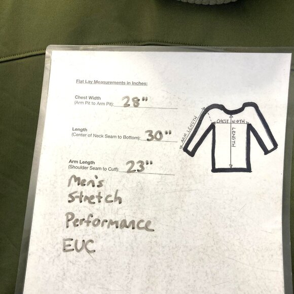 Duluth Trading Zip Up Jacket Mens 2XL Green Orange Performance Hooded Stretch - Picture 8 of 15